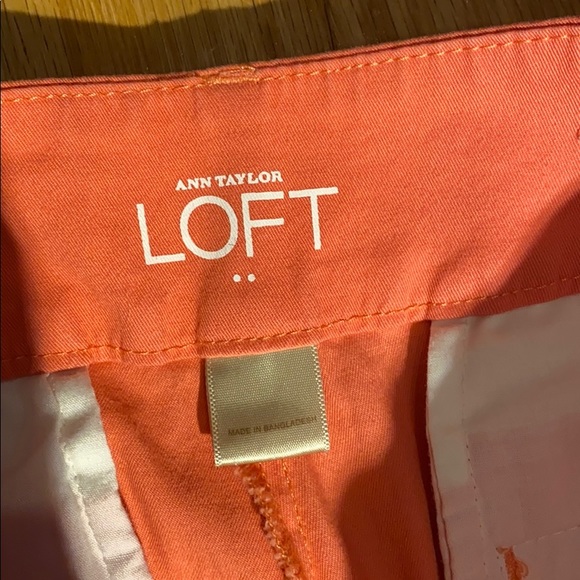Loft The Original Ankle Pant size in 00P in coral pink orange - Picture 9 of 10